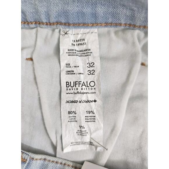 Buffalo David Bitton~Mens 32×32~Blue Slim Boot/King Jeans ASH-X Zip Fly $109 NWT - Picture 12 of 16